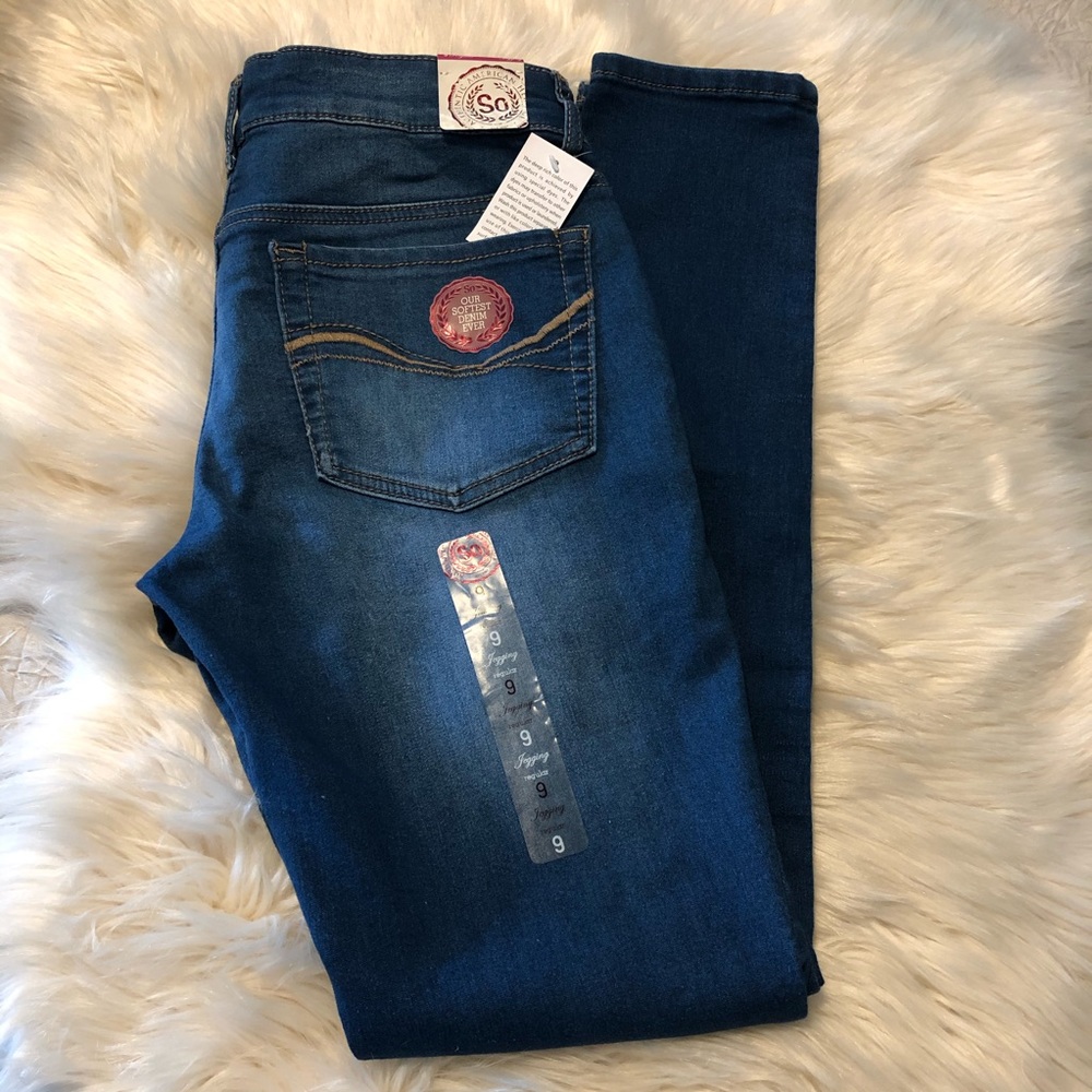 NWT SO Denim jeggings juniors size 9